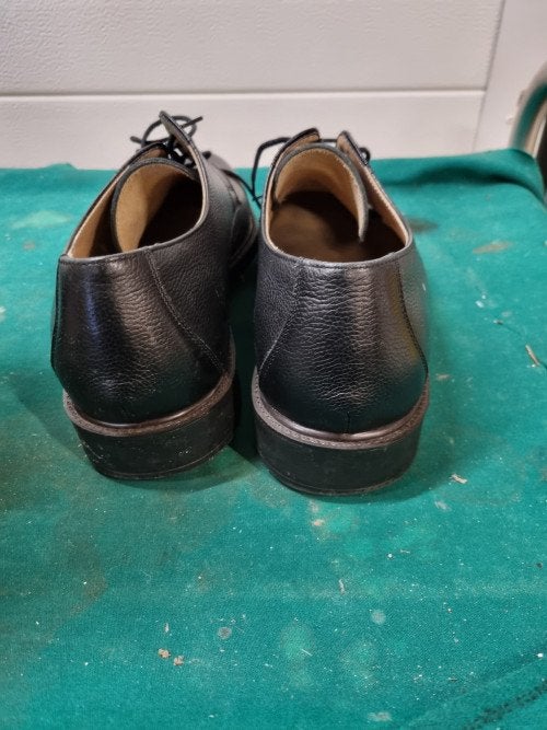 heren schoenen met veter zwart leer 44.5/ 10.5, Ophalen of Verzenden, 'T Olde Gre-j, Info@toldegrej.nl, Endepoelstraat 20f Didam