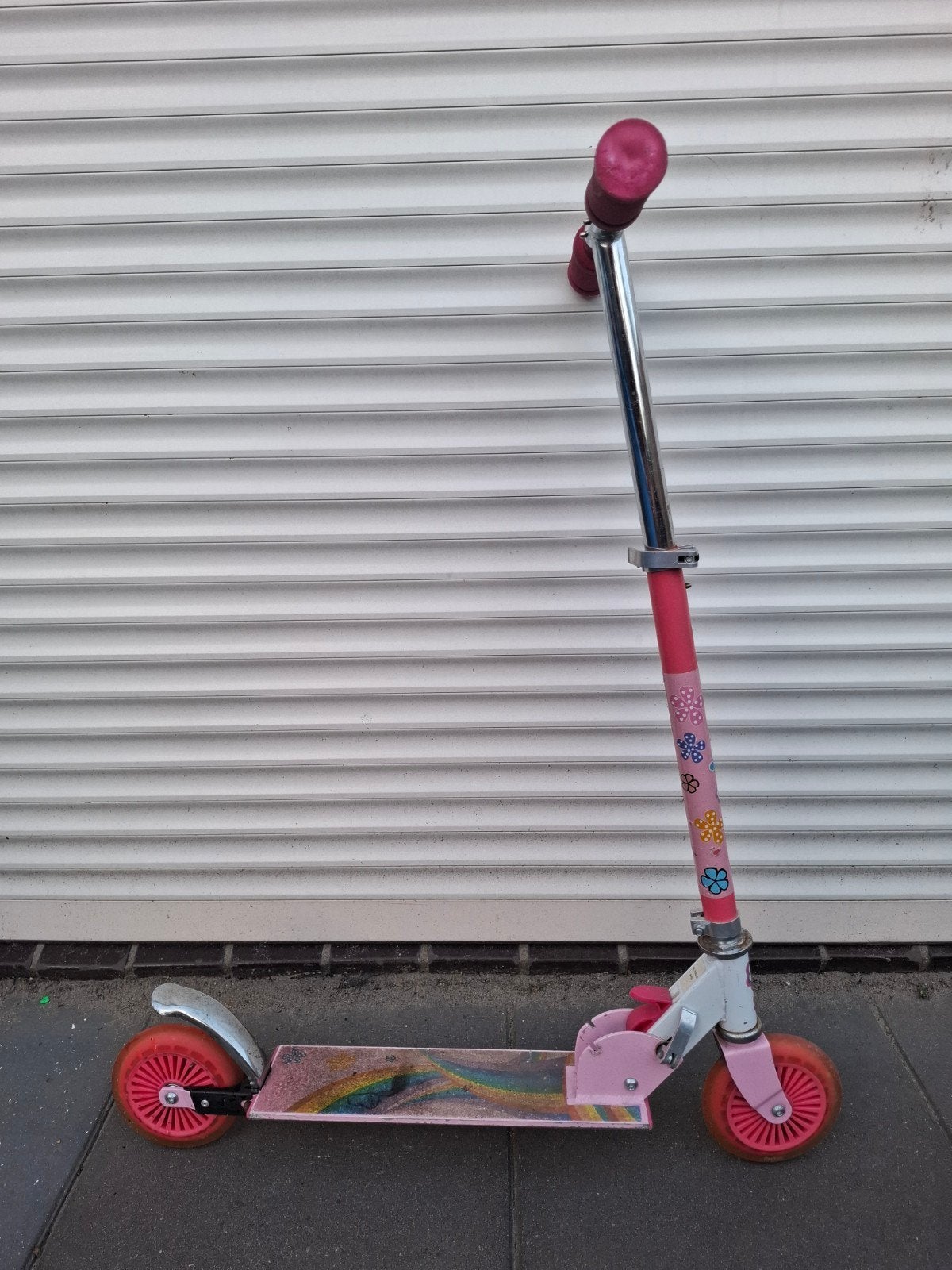 Johntoy Regenboog Meisjes Step, Ophalen, Gebruikt, Gewone step, Johntoy