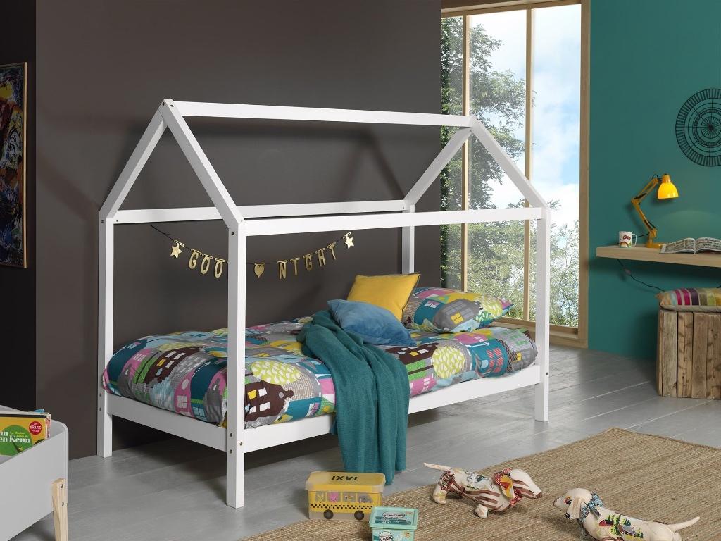 kinderbed in vorm van huisje, Kinderen en Baby's, Kinderkamer | Bedden, 85 tot 100 cm, Zo goed als nieuw, 180 cm of meer, Ophalen