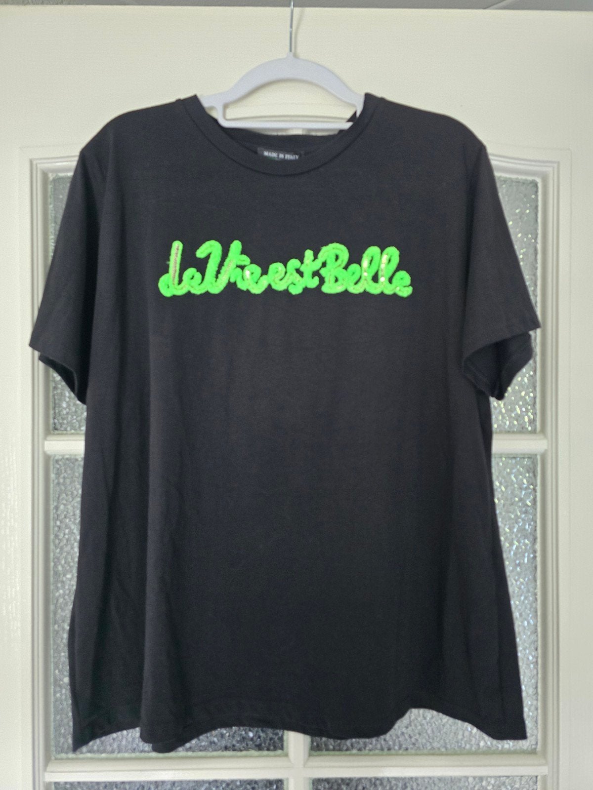 Nieuw shirt la vie est belle 40 42 44 SALE, Kleding | Dames, T-shirts, Ophalen of Verzenden, Nieuw, Maat 42/44 (L), Korte mouw