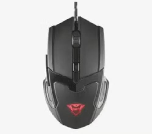 ZGAN! Muis Trust GXT 101 Gav zwart gaming muis €8,99, Ophalen of Verzenden, Zo goed als nieuw, Gaming muis