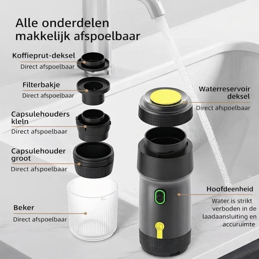 Foto 7 van Draagbare 3-in-1 Koffiemachine op accu!