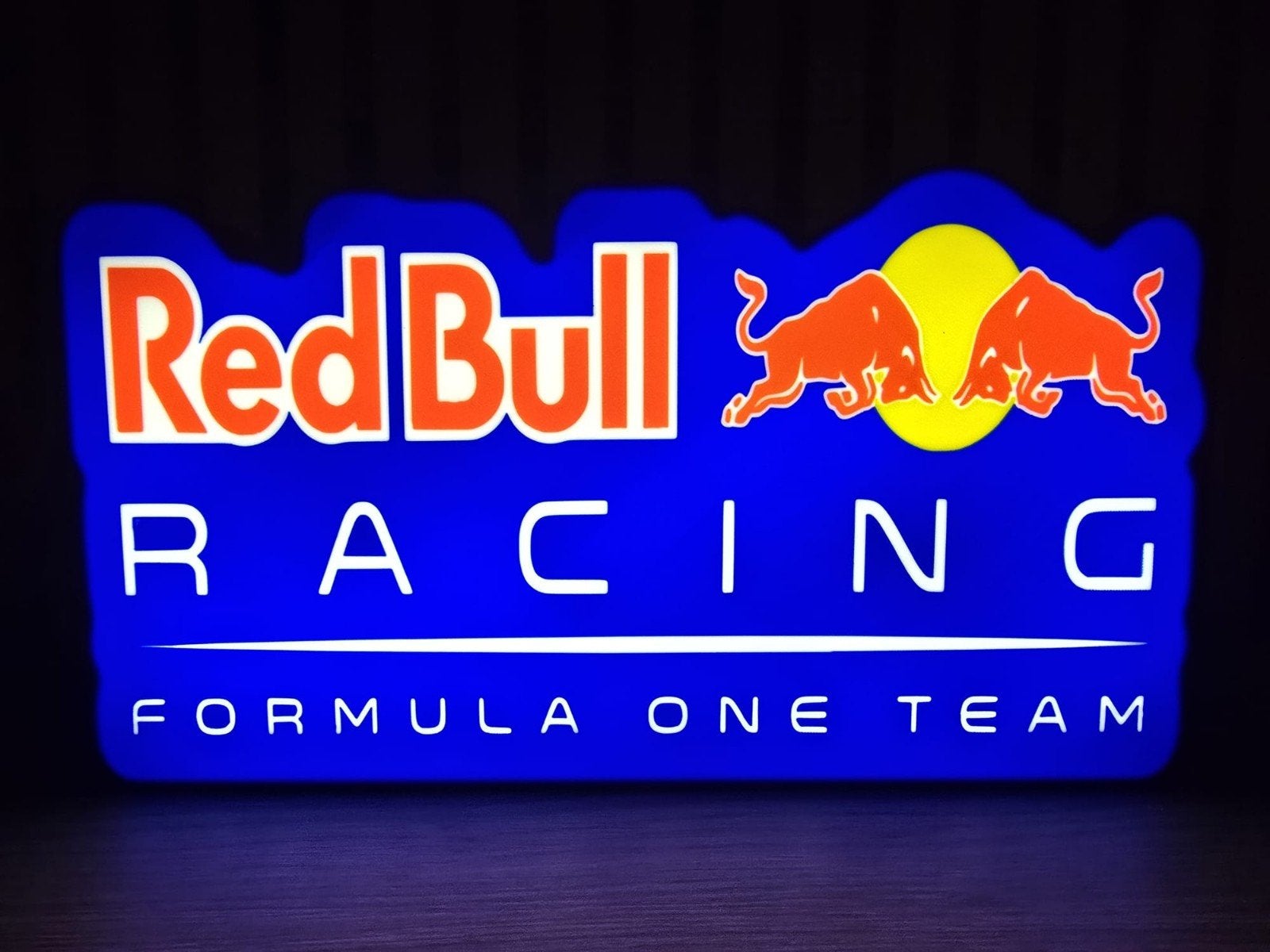 Red Bull Racing LED Lamp - Formule 1 Team Verlichting, Blauw, Nieuw, Kunststof, Ophalen of Verzenden