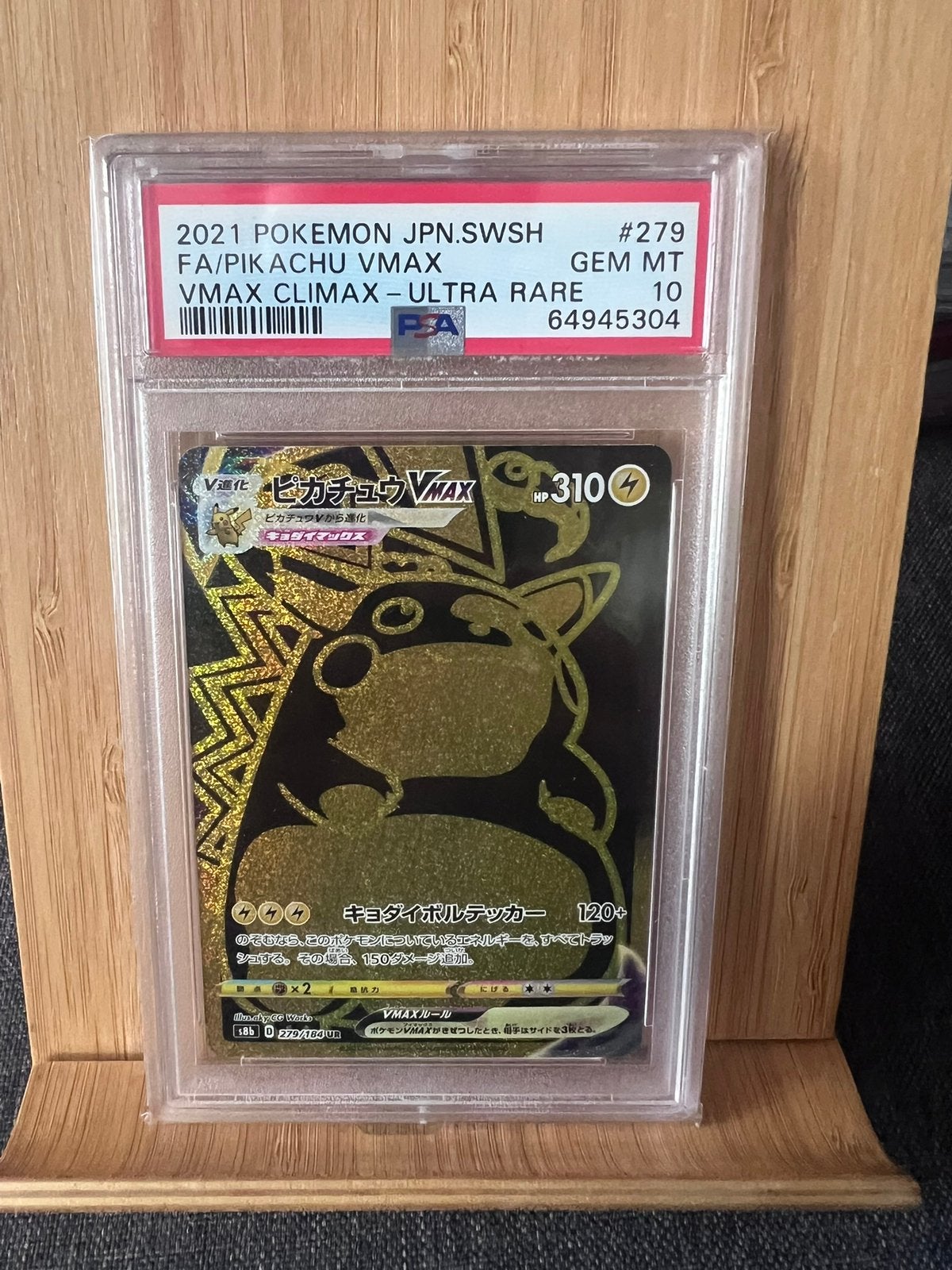 Pokémon Pikachu Vmax #279 PSA 10, Ophalen of Verzenden, Zo goed als nieuw