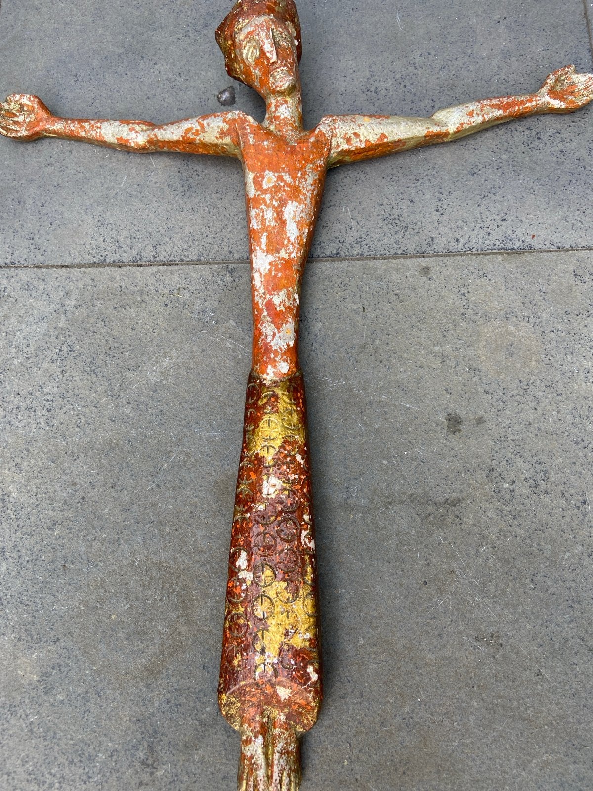 Heilig beeld Jezus aan het kruis - 68 cm, Ophalen