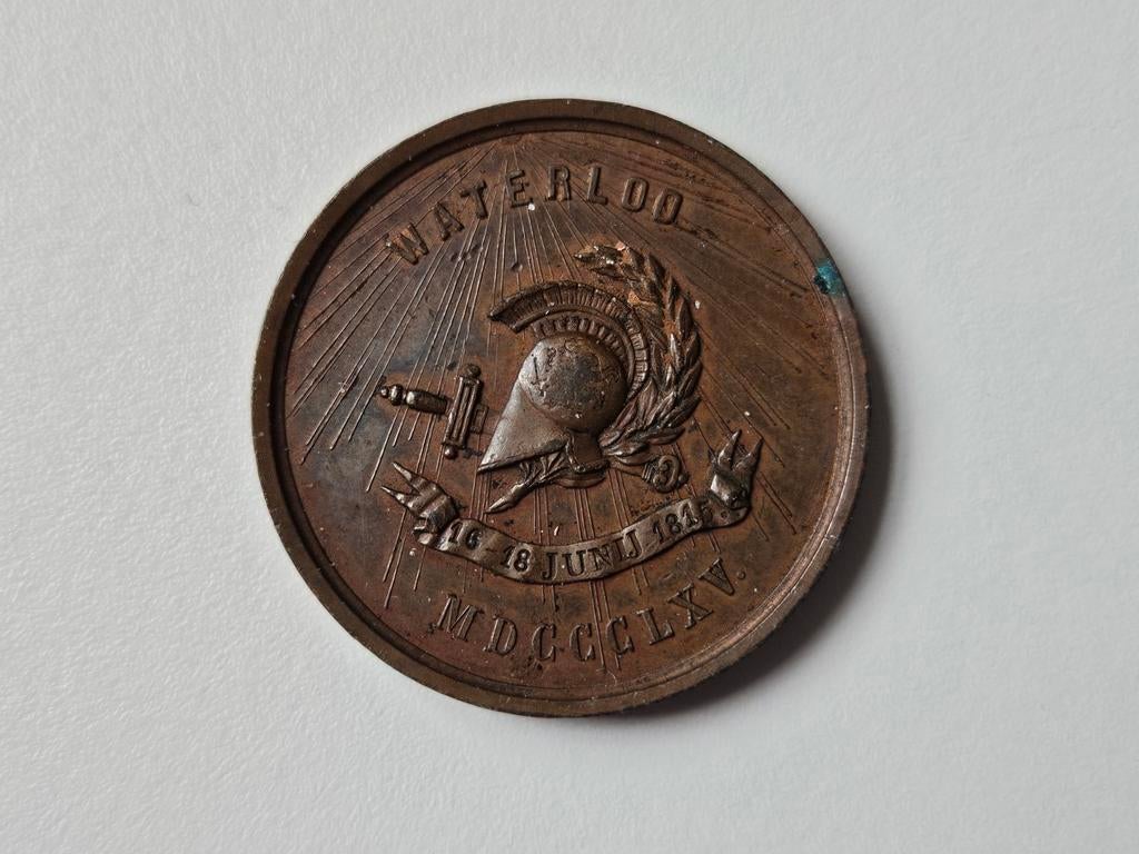Bax penning slag bij Waterloo 1815-1865 Napoleon, Postzegels en Munten, Ophalen of Verzenden