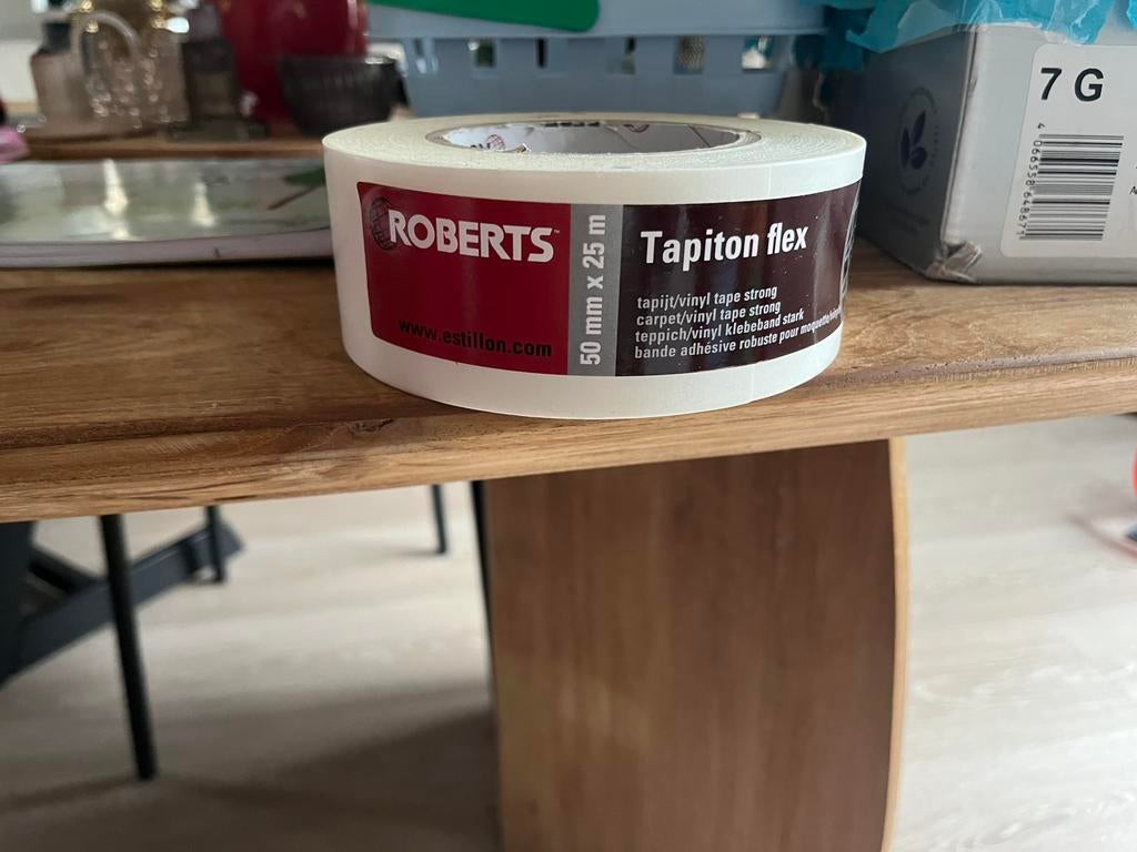Dubbelzijdig tape Tapiton Flex 5cm x 25mt, Overige materialen, 30 cm of meer, 50 tot 150 cm, Nieuw