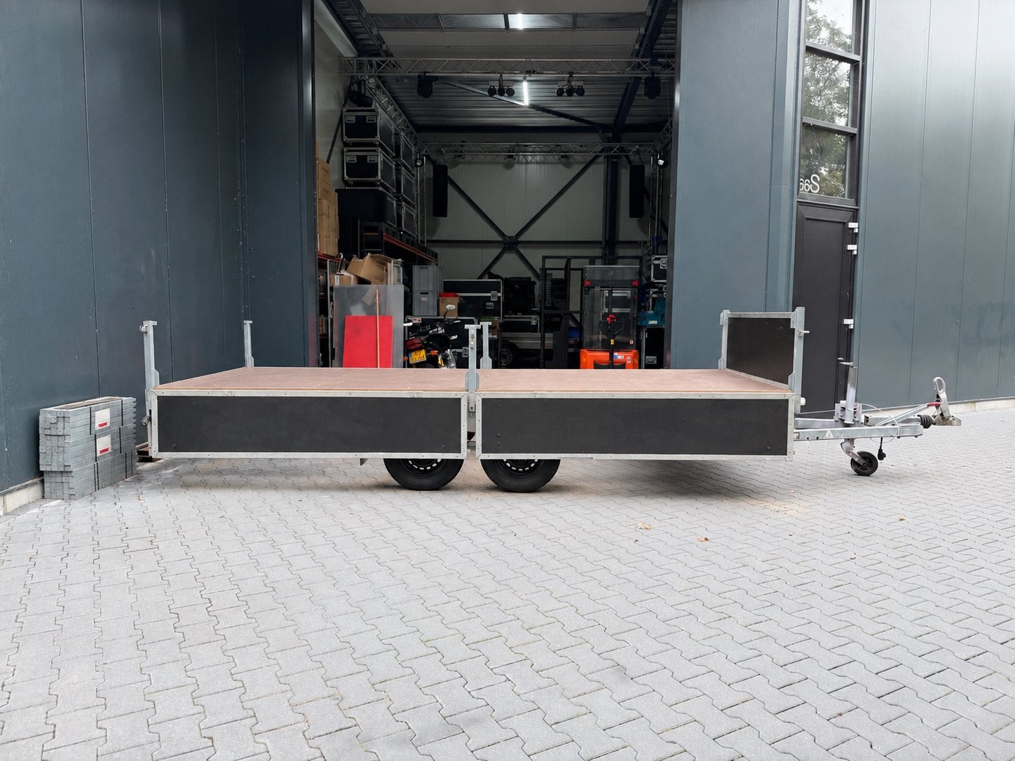 Anssems AS2000 plateauwagen 445 x 175, Ophalen, Geen, Geen, Gebruikt