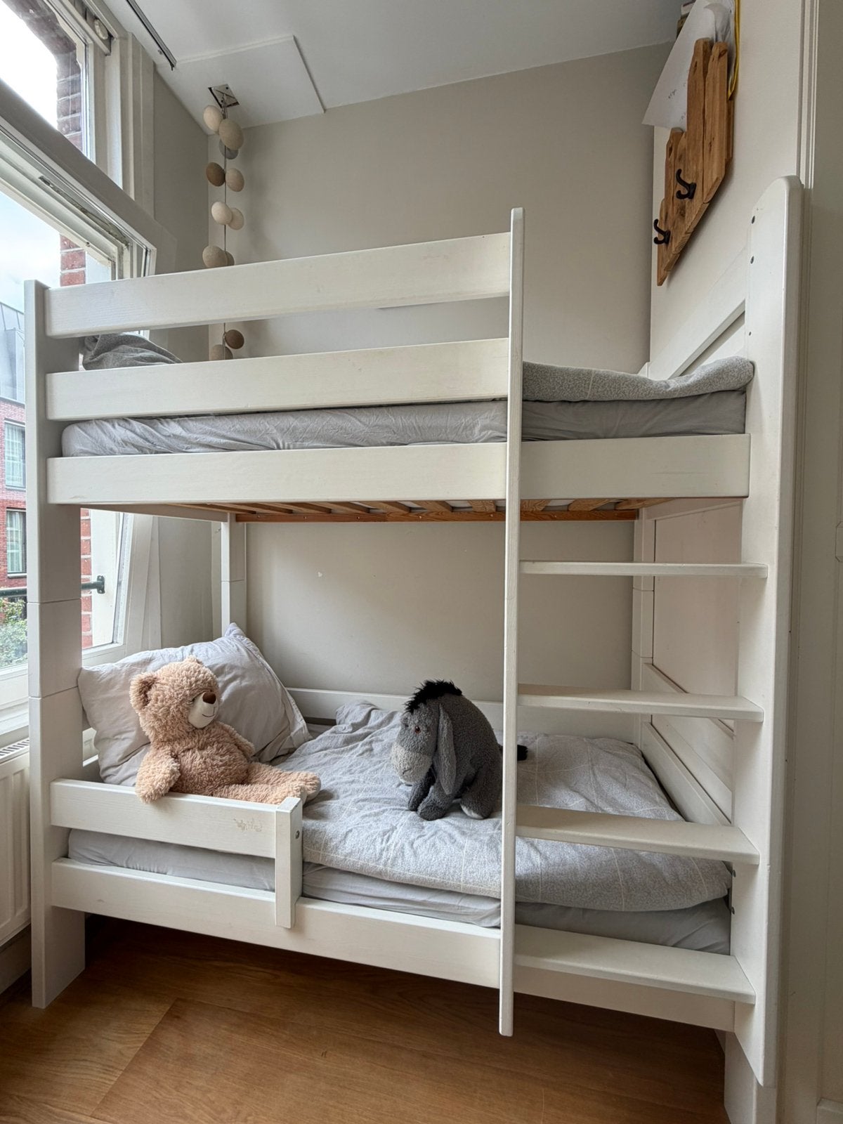 Stapelbed matrasmaat 70x140, Ophalen, Gebruikt, 90 cm, Tweepersoons
