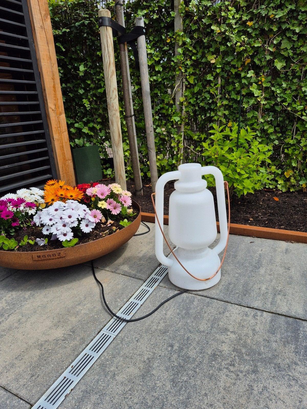 Sfeervolle buitenlamp lantaarn - QAZQA - ideaal voor terras/, Kunststof, Minder dan 50 watt, Overige typen, Ophalen of Verzenden