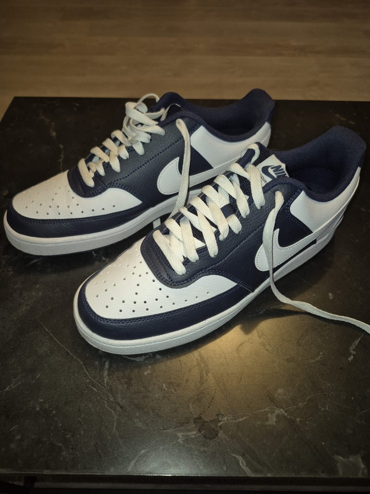 Nike Court Vision Low donkerblauw maat 44 Nieuw, Ophalen of Verzenden, Nieuw, Wit