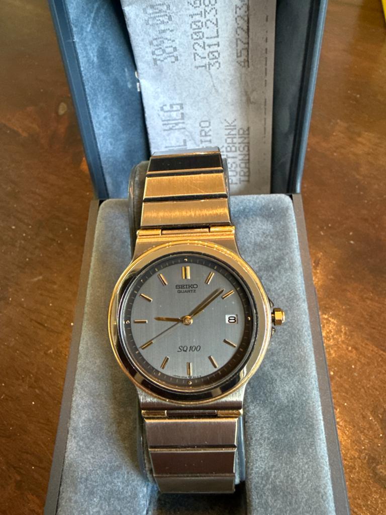 Seiko Quartz SQ100 Herenhorloge - Klassiek en Elegant, Ophalen, Seiko, Staal, Polshorloge