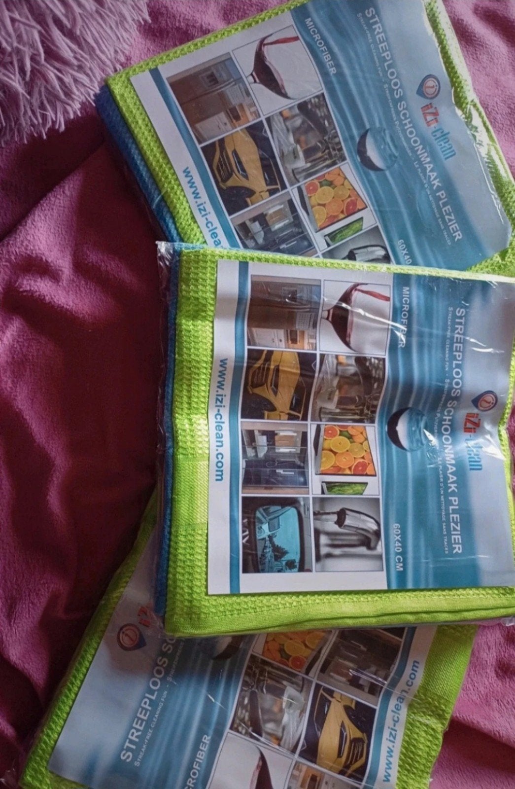 Izi-Clean Microfiber Doeken - Streeploos Schoonmaak Plezier, Huis en Inrichting, Verzenden