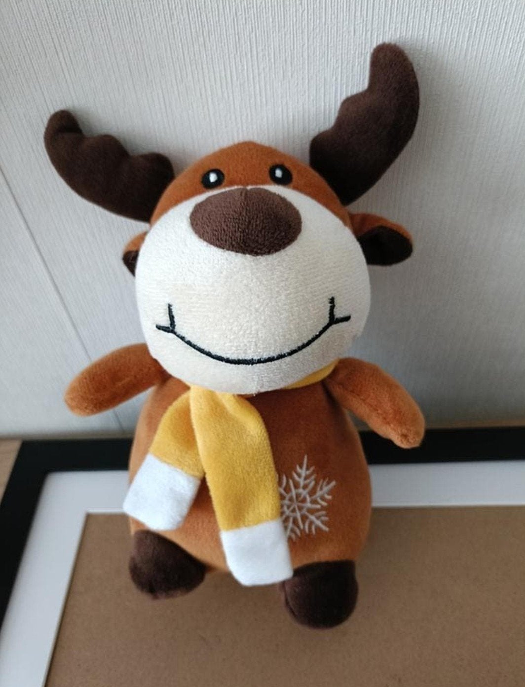 Jumbo Kerstknuffel Rendier met Sjaal - Nieuw, Overige merken, Overige karakters, Overige typen, Nieuw