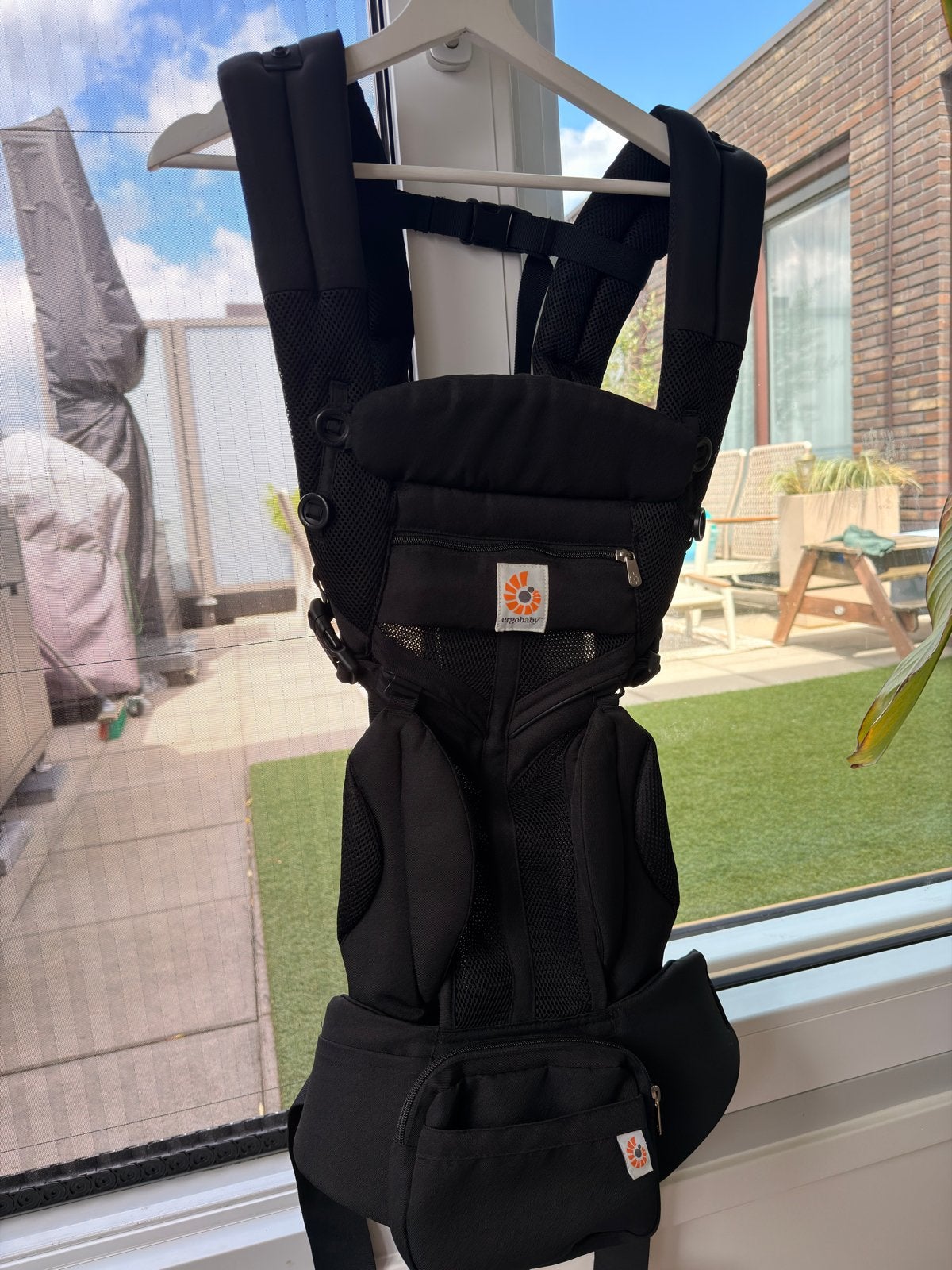 Ergobaby Omni 360 Cool Air Mesh Draagzak - Onyx Black, Kinderen en Baby's, Babydragers en Draagdoeken, Zo goed als nieuw, Buik, Rug of Zij