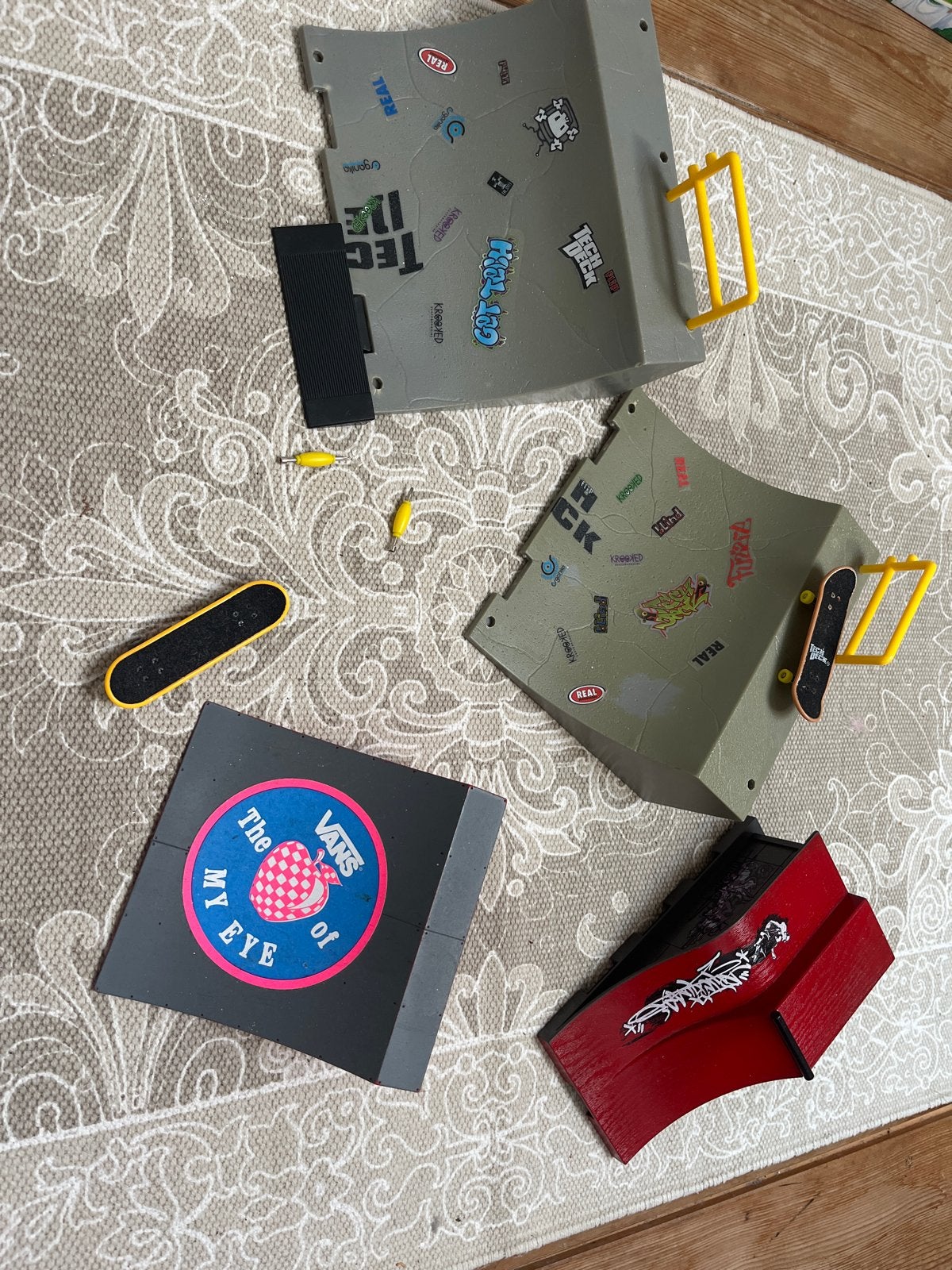 Tech Deck Speelset met 2 Skateboards en 4 Ramps, Ophalen, Gebruikt, Jongen of Meisje