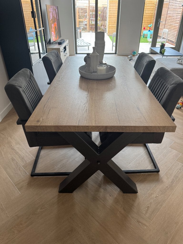 Mooie eiken eettafel