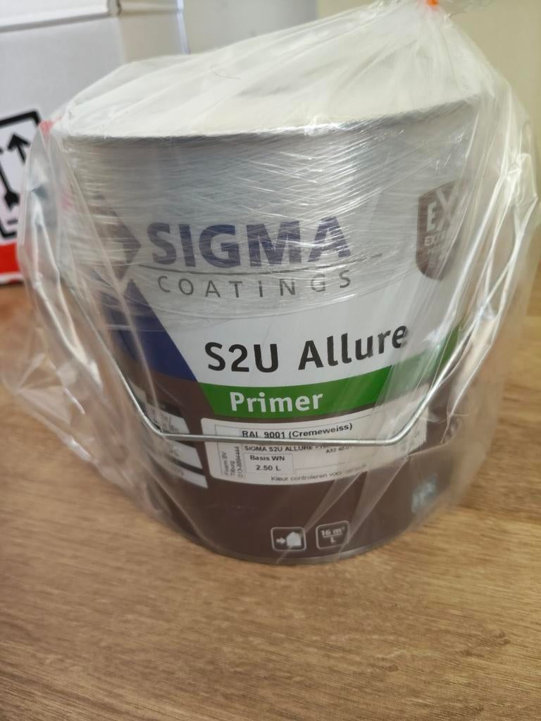 Nieuw! Sigma S2U Allure Primer - RAL 9001 - Hoogwaardig!, Ophalen of Verzenden, Nieuw, Wit