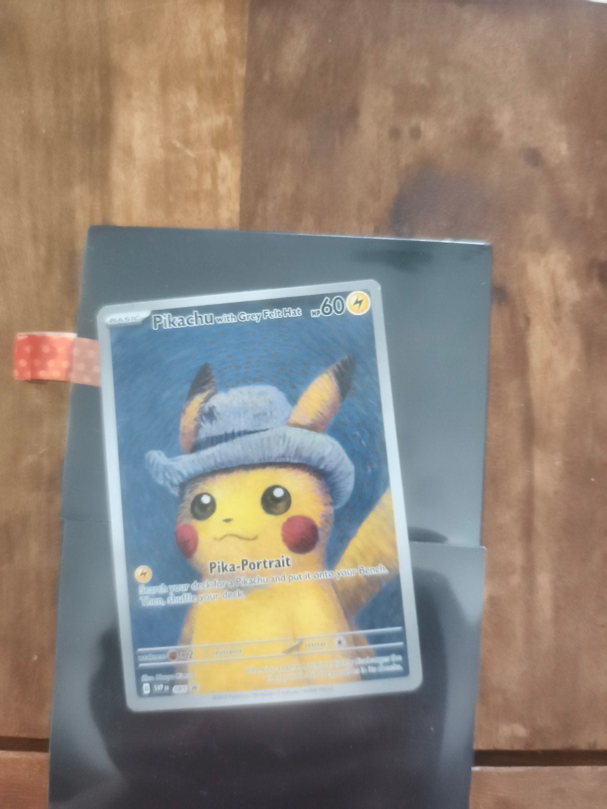 Pikachu met Grijze Vilten Hoed Pokémon Kaart, Ophalen, Zo goed als nieuw, Losse kaart