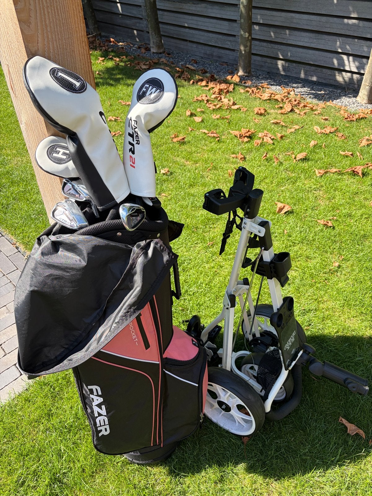 Fazer CTR21 golfset met tas en golfkar - Zo goed als nieuw, Sport en Fitness, Golf, Ophalen, Zo goed als nieuw, Set, Overige merken