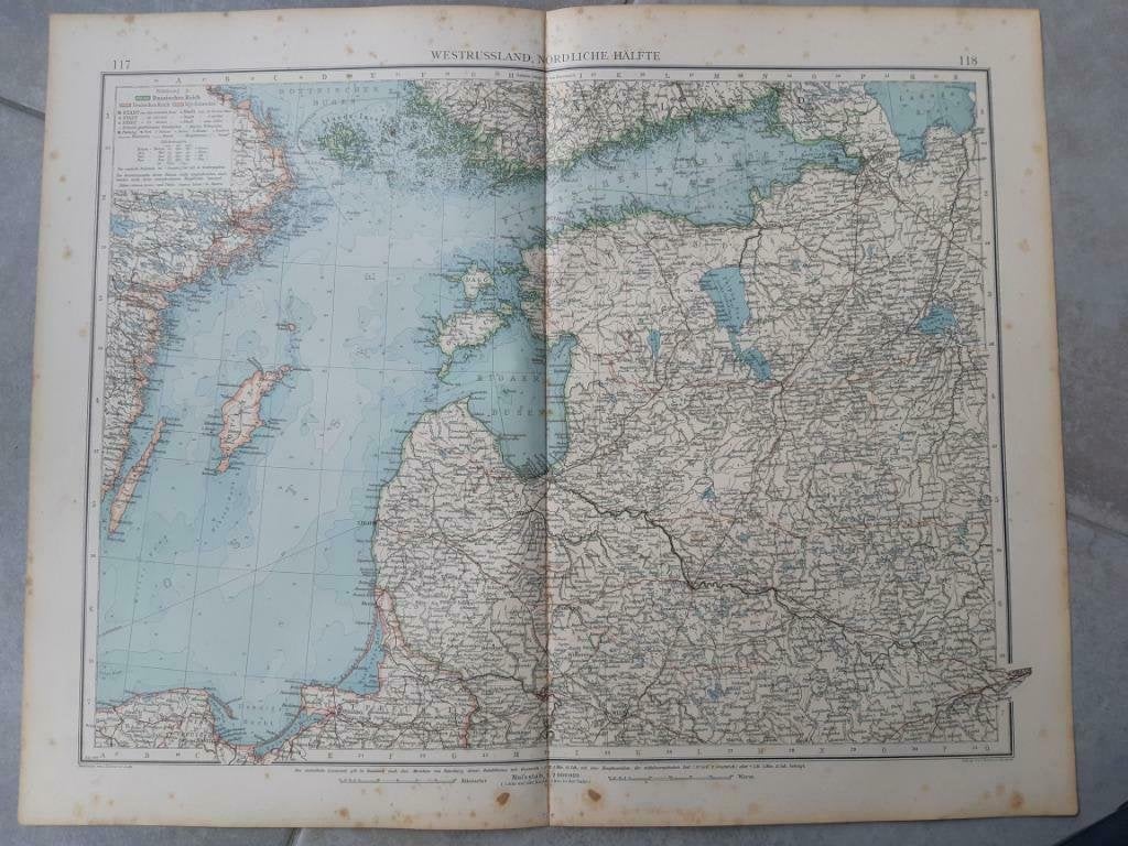 117-118 / Noord Westelijk Rusland litho uit 1899, Ophalen of Verzenden