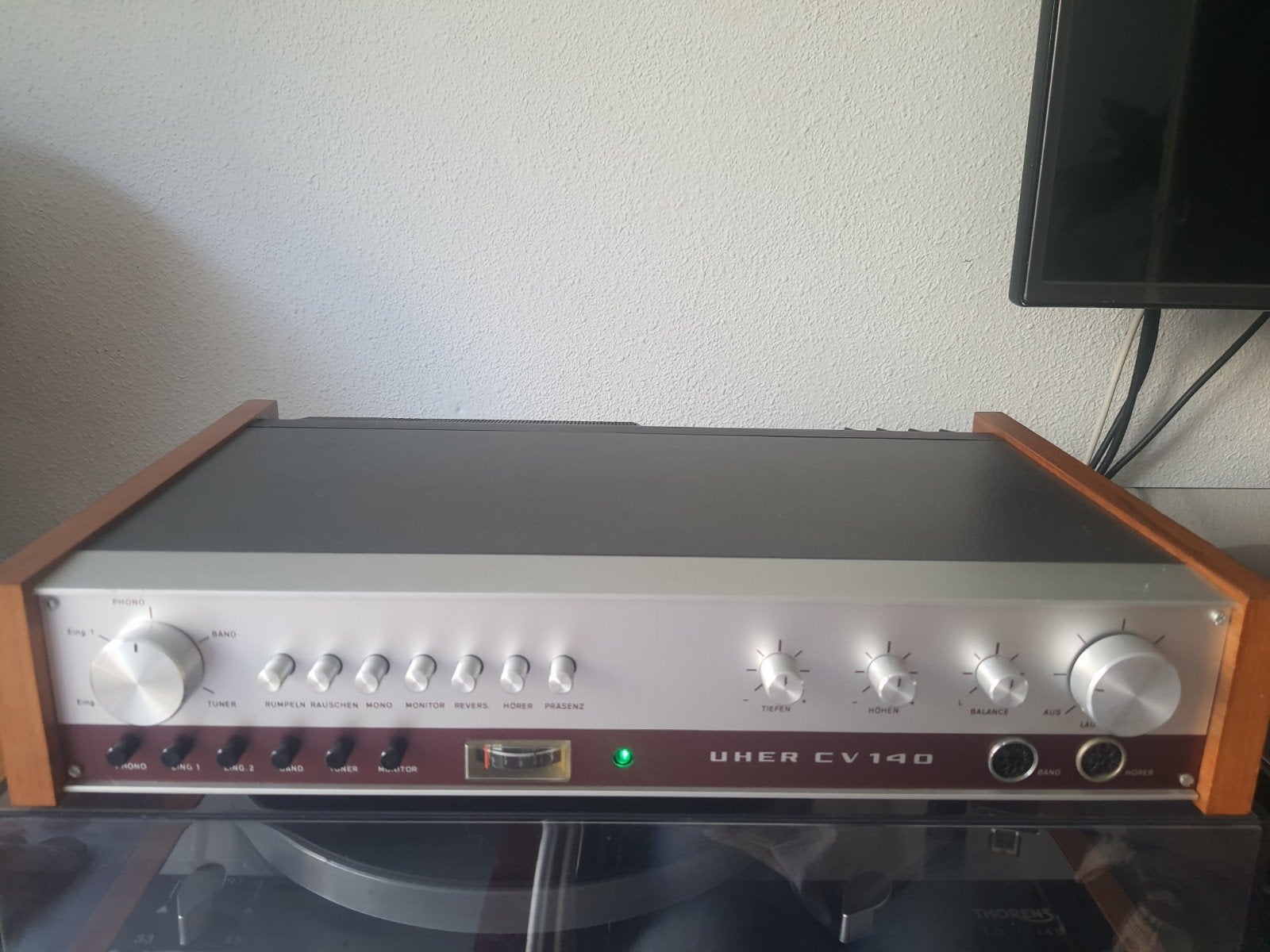 Uher CV 140 unieke versterker - 1970 - Gerecapped - i.z.g.s., Overige merken, Gebruikt, Ophalen of Verzenden, Minder dan 60 watt