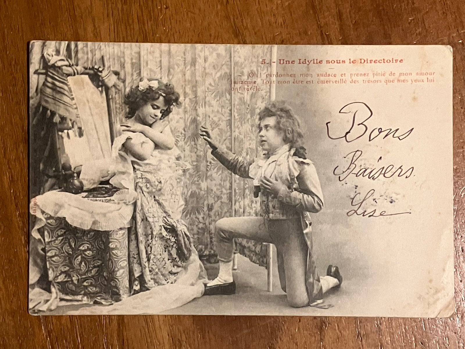 Une Idylle sous le Directoire, Ophalen of Verzenden, Voor 1920, Gelopen, Kinderen