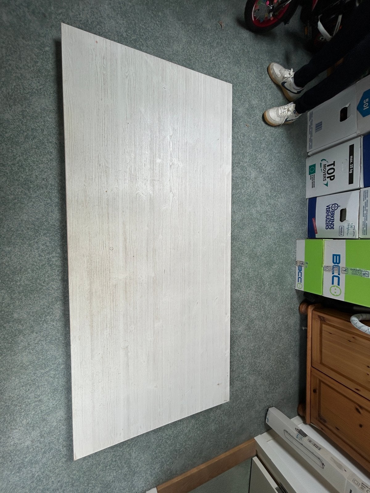 Eettafel Jan de Bouvrie - Wit, 2m breed, 90cm lang, Huis en Inrichting, Tafels | Eettafels, Ophalen, Gebruikt, 50 tot 100 cm, 200 cm of meer