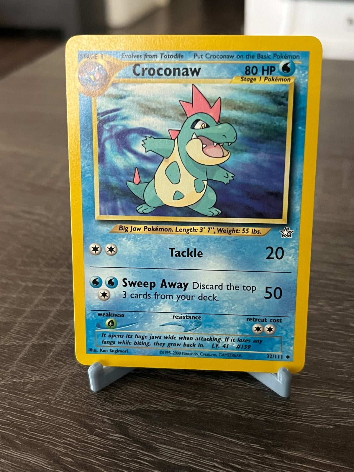 Croconaw (32/111) - Neo Genesis - EX, Ophalen of Verzenden, Zo goed als nieuw, Losse kaart
