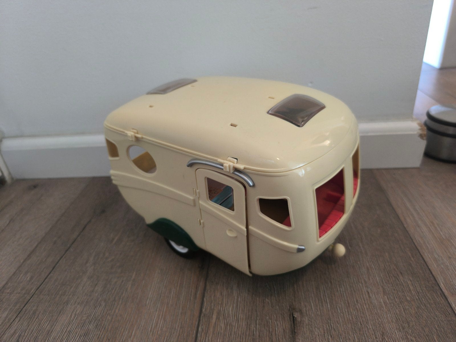 Sylvanian Families Caravan met accessoires, Ophalen of Verzenden, Gebruikt, Meisje