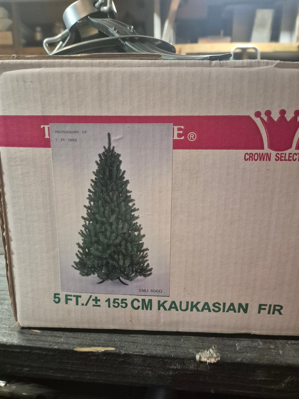 Kerstboom 1155cm Kaukasian (met steun), Ophalen of Verzenden
