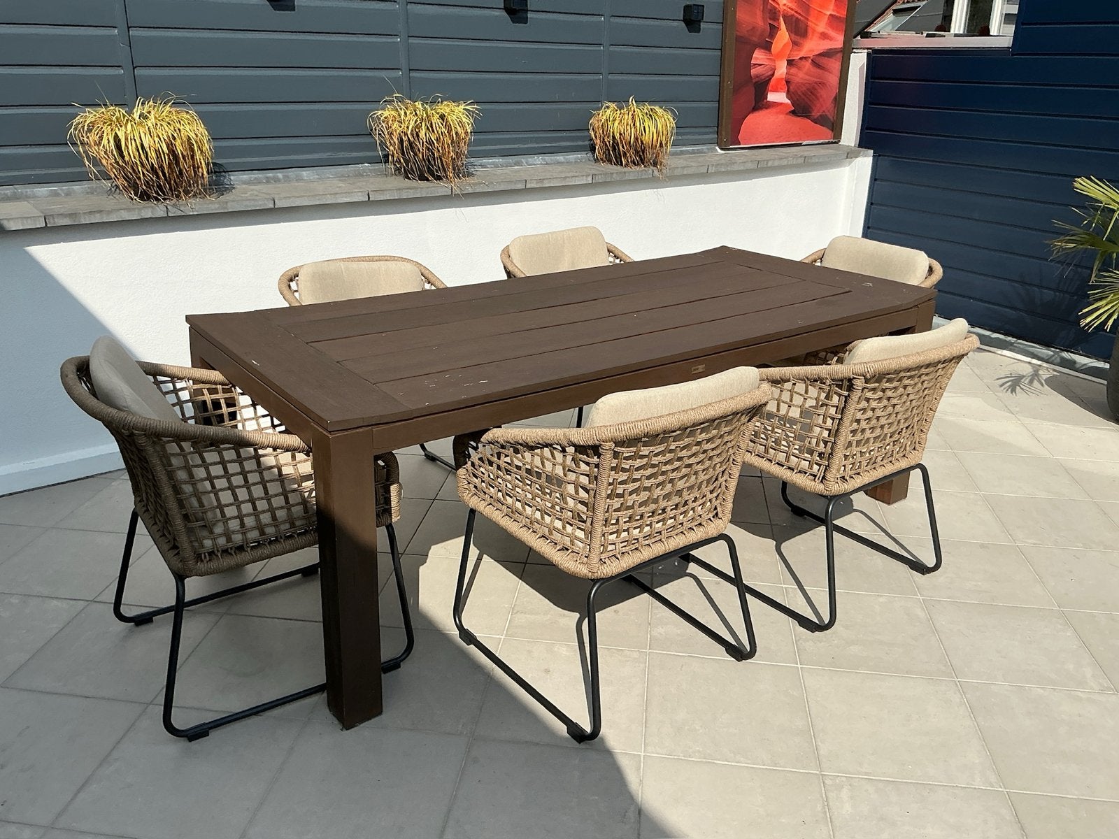 🌿 LUXE WICKER TUINSTOELEN – BIJNA NIEUWSTAAT 🌿, Tuin en Terras, Ophalen, Zo goed als nieuw, Wicker, Verstelbaar