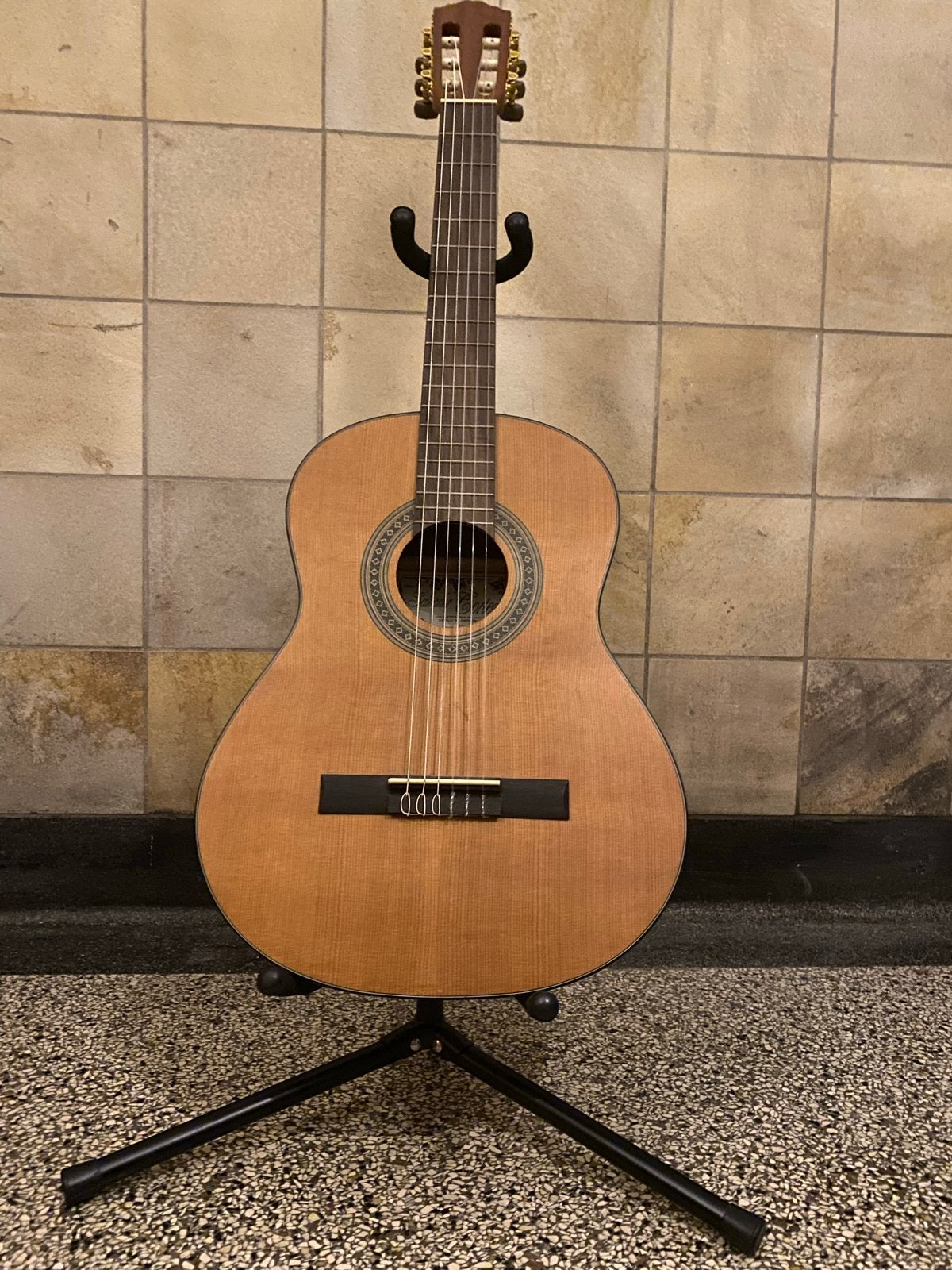 Salvador Cortez CC-06-JR Klassieke Gitaar met Accessoires, Muziek en Instrumenten, Ophalen of Verzenden, Zo goed als nieuw, Klassieke of Spaanse gitaar
