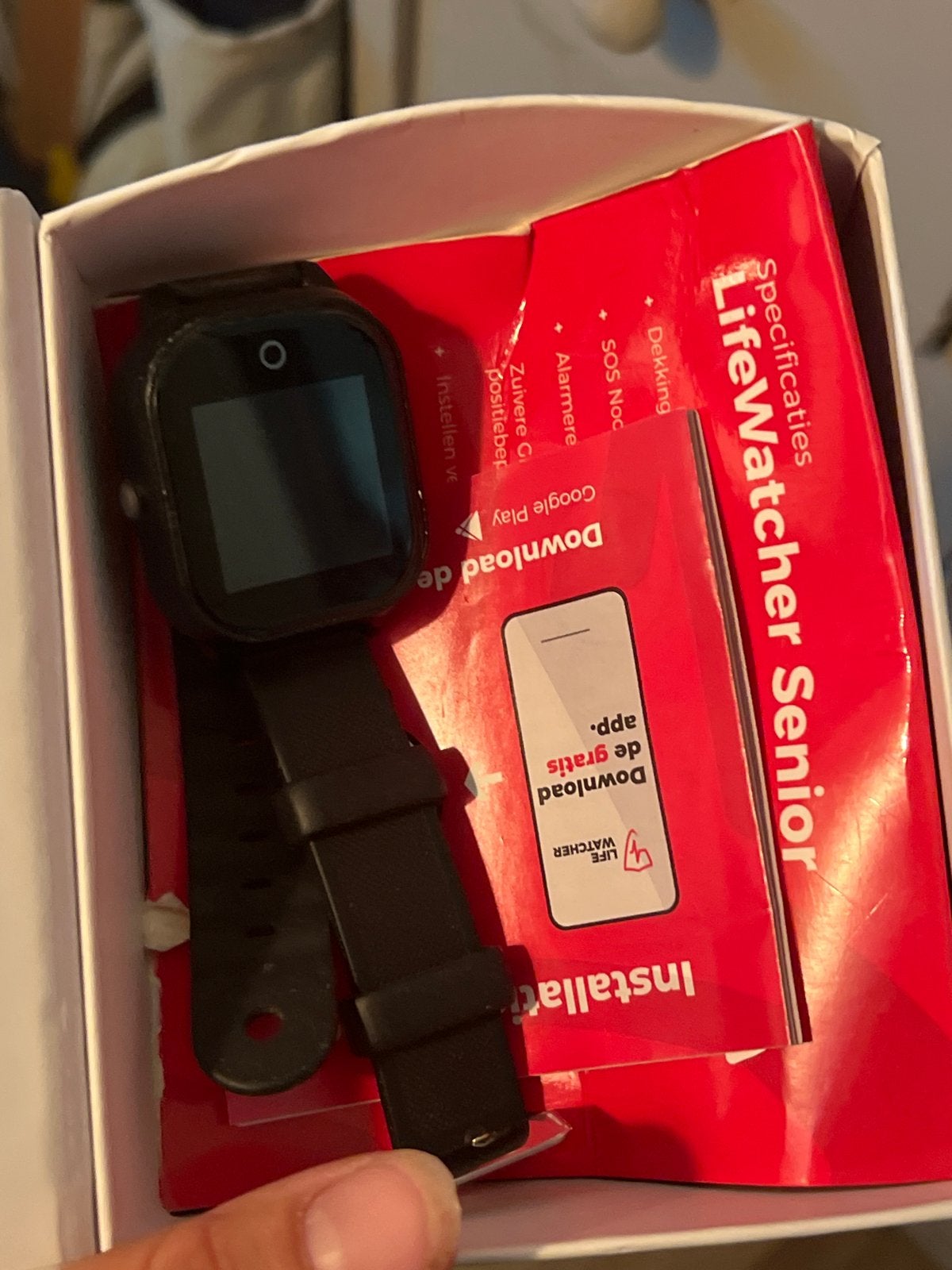 LifeWatcher Senior - Zwarte Smartwatch voor Senioren, Ophalen, Zwart, Nieuw, GPS