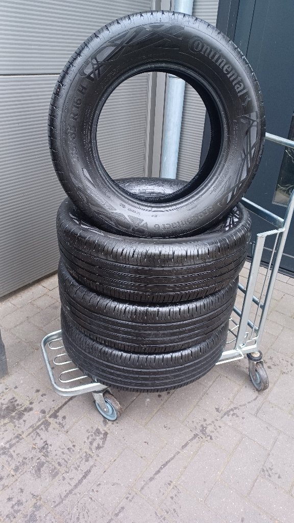 4 banden 215 65 16 98H 0522. Continental ecocontact 6 5 mm, Auto-onderdelen, Banden en Velgen, Ophalen, 16 inch, Band(en), Personenwagen
