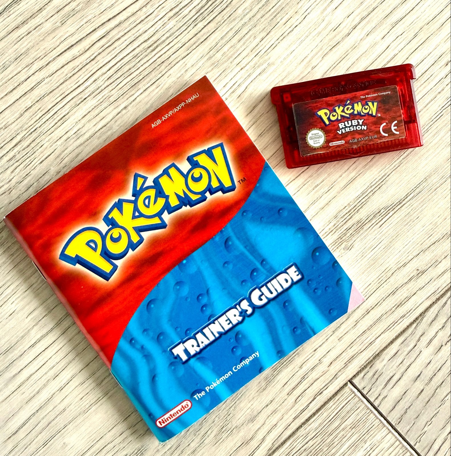 Pokémon Ruby Version Game Boy Advance met handleiding, Gebruikt, 1 speler, Ophalen of Verzenden, Role Playing Game (Rpg)