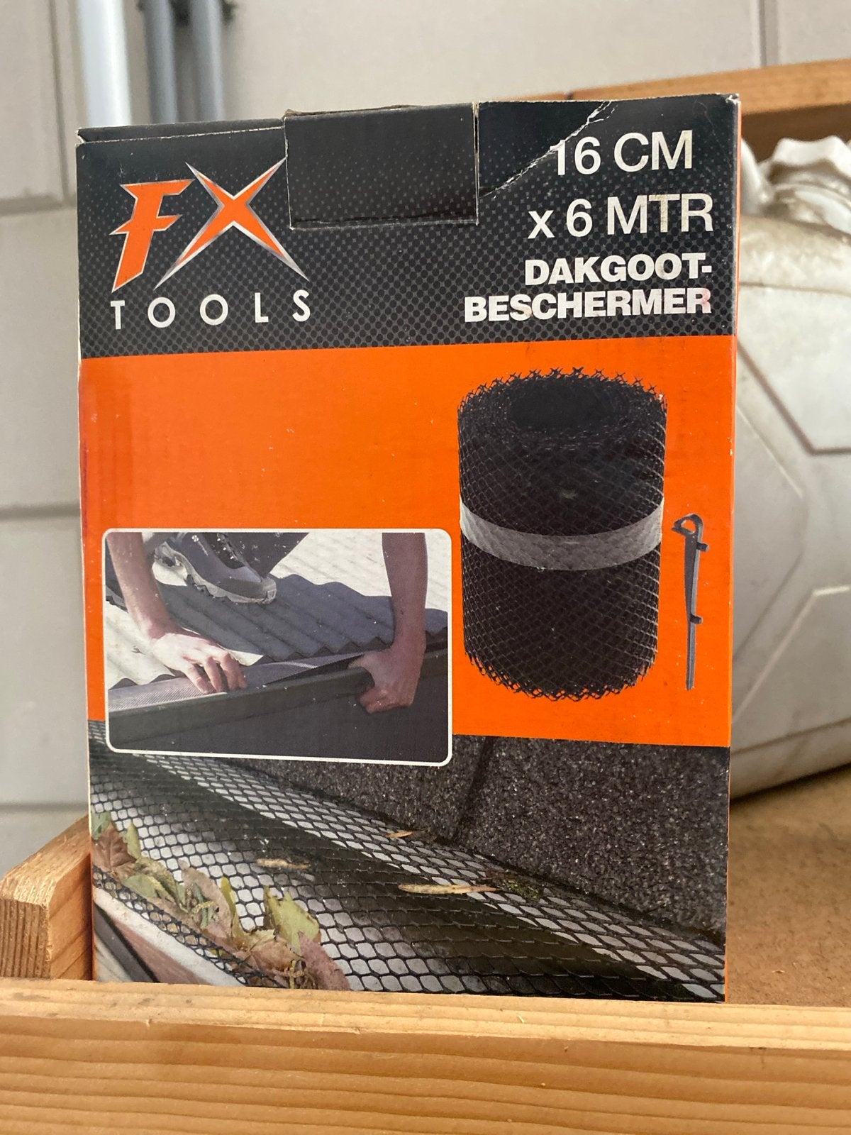 Nieuwe FX Tools Dakgootbeschermer 16 cm x 6 meter, Kunststof, Zwart, Overige typen, Nieuw