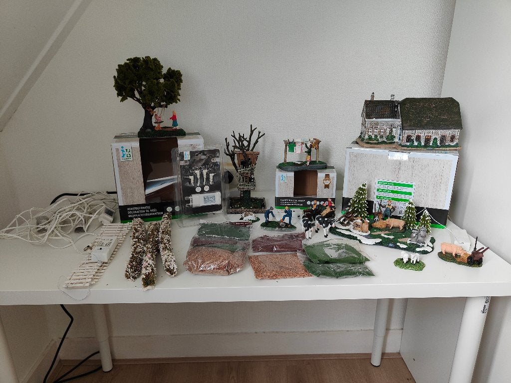 Kersthuisjes, Ophalen, Gebruikt