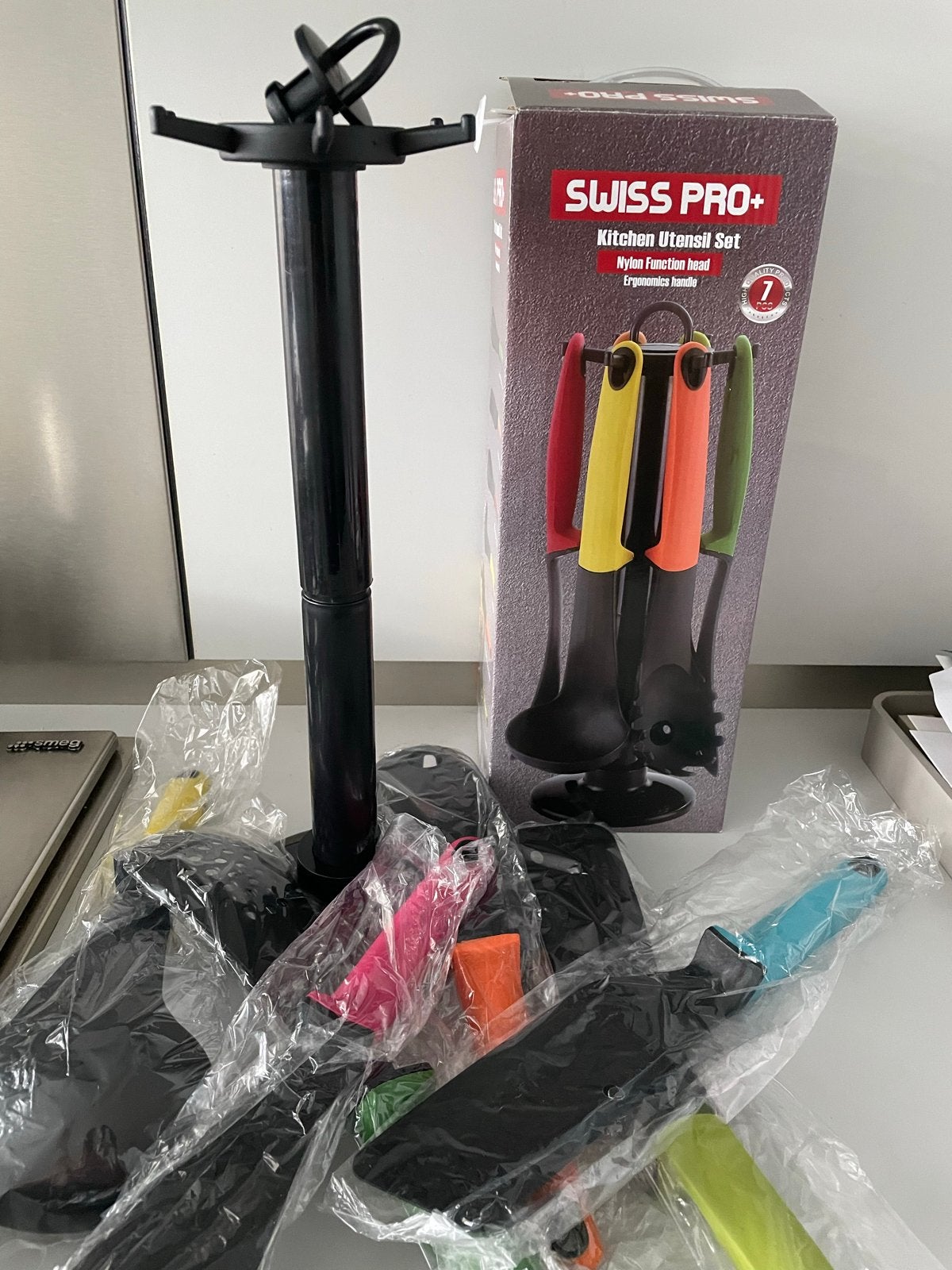 Nieuw Swiss Pro+ Keukengerei Set met Houder, Ophalen, Overige typen, Kunststof, Nieuw
