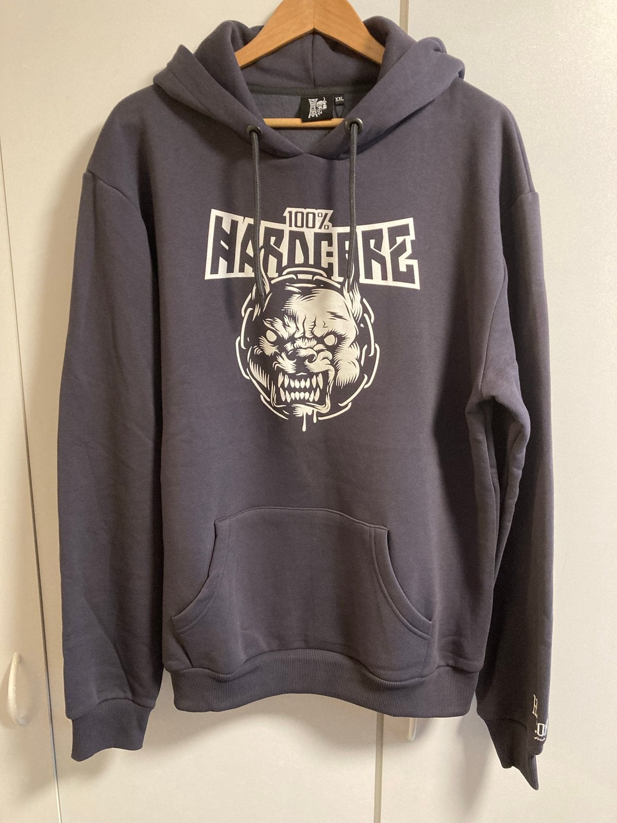Hardcore hoodie maat 2XL grijs, Verzenden, Nieuw, Overige maten, Grijs
