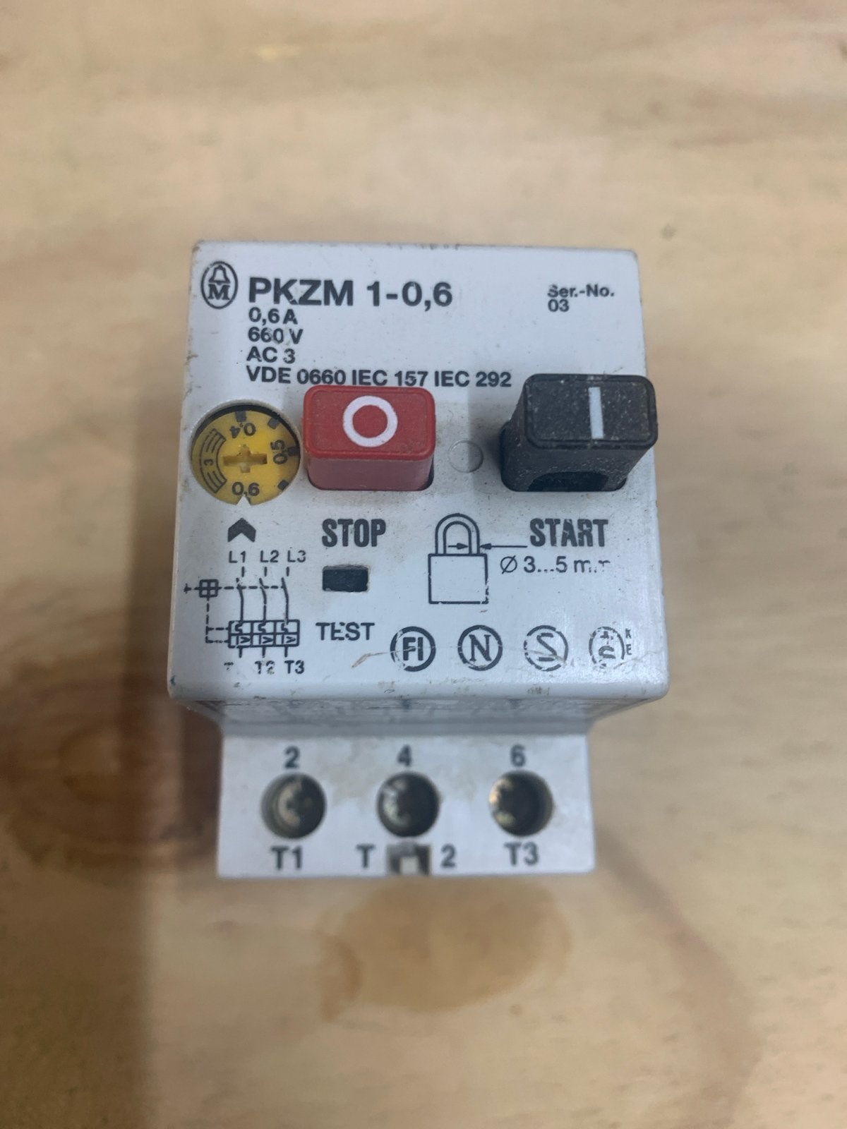 PKZM 1-0,6 Motorbeveiligingsschakelaar 0,6A 660V, Ophalen of Verzenden