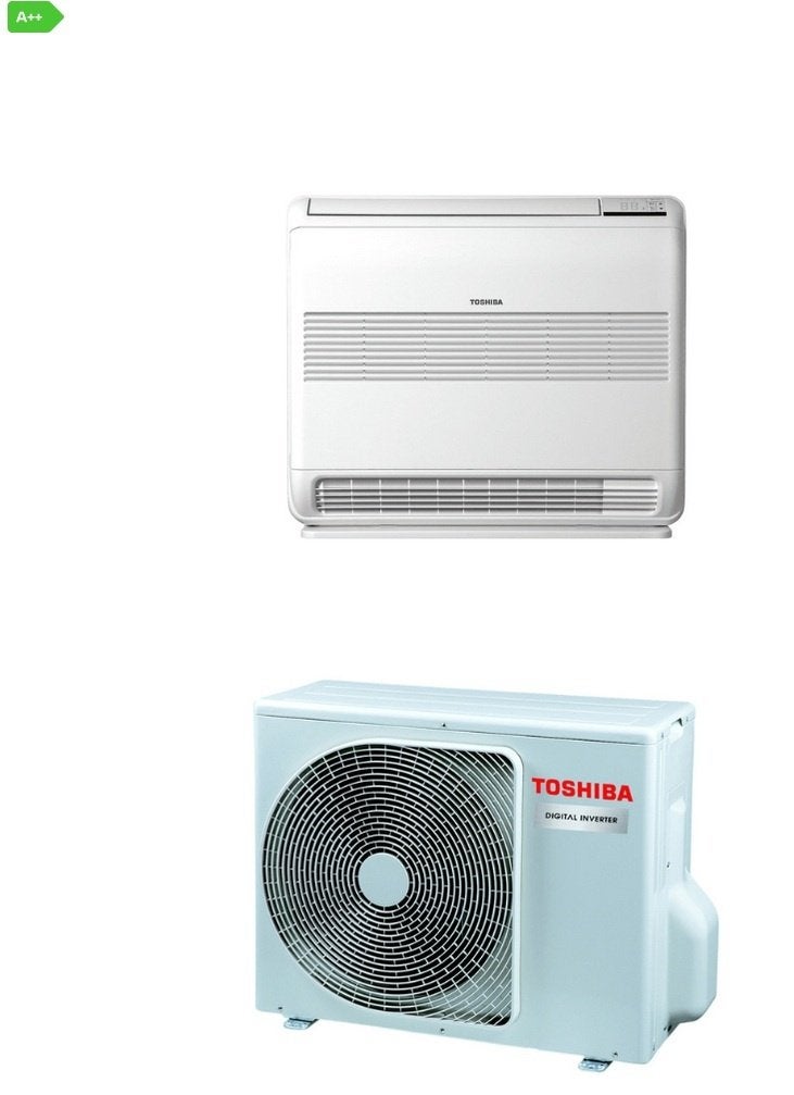 Toshiba Vloermodel 5,0 kW Airco Set | Doe-Het-Zelf Pakket, Witgoed en Apparatuur, Ophalen, Verwarmen, Minder dan 60 m³, Nieuw