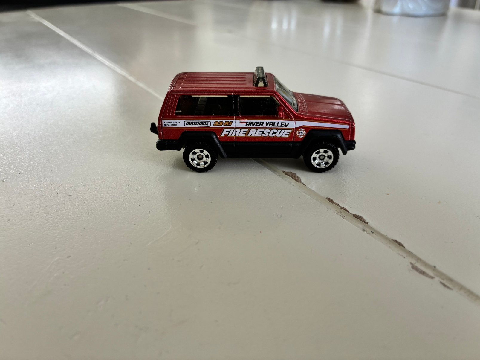 Matchbox Jeep Cherokee, Ophalen of Verzenden, Zo goed als nieuw, Auto
