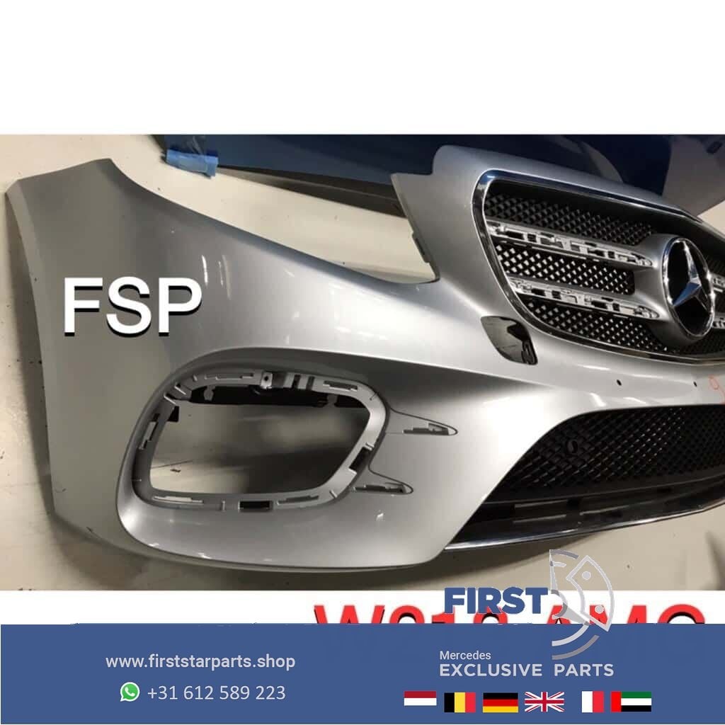W213 AMG Voorbumper Mercedes E Klasse grijs zilver Origineel, Auto-onderdelen, Gebruikt, -, Voor, Ophalen of Verzenden