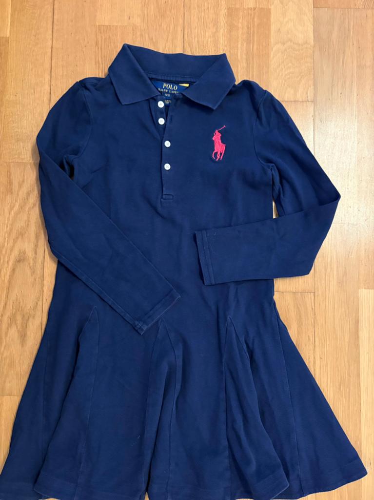 Polo jurk van Ralph Lauren maat 7, Kinderen en Baby's, Kinderkleding | Maat 128, Ophalen of Verzenden, Zo goed als nieuw, Meisje