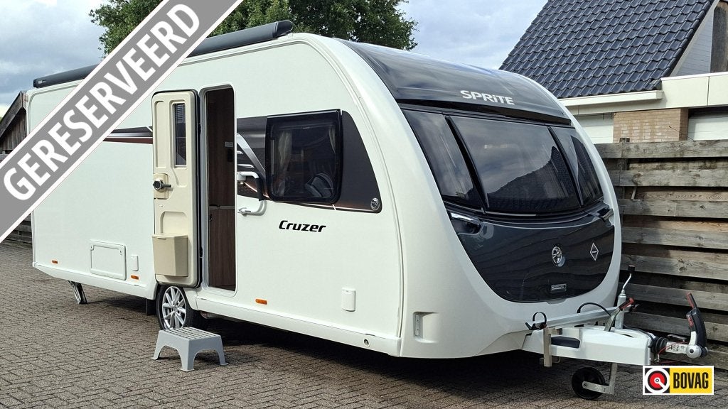 Sprite Cruzer 550 SR Queensb, Airco,Thule Lfl., Caravans en Kamperen, Standaardzit, Bedrijf, 5 tot 6 meter, Sprite