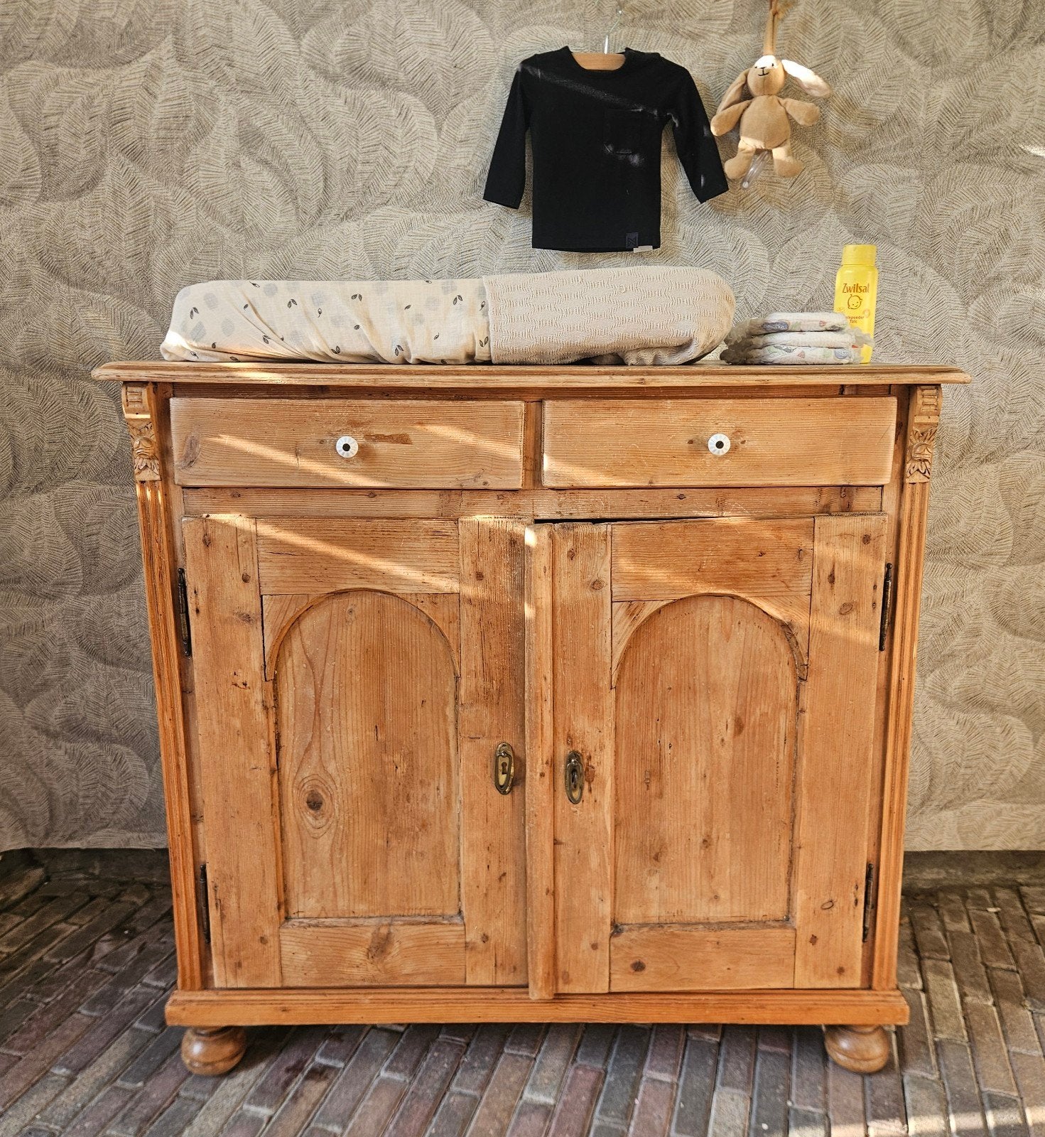 Mooie grenen houten commode/ dressoir, 105 cm of meer, Ophalen of Verzenden, Zo goed als nieuw, 75 tot 100 cm