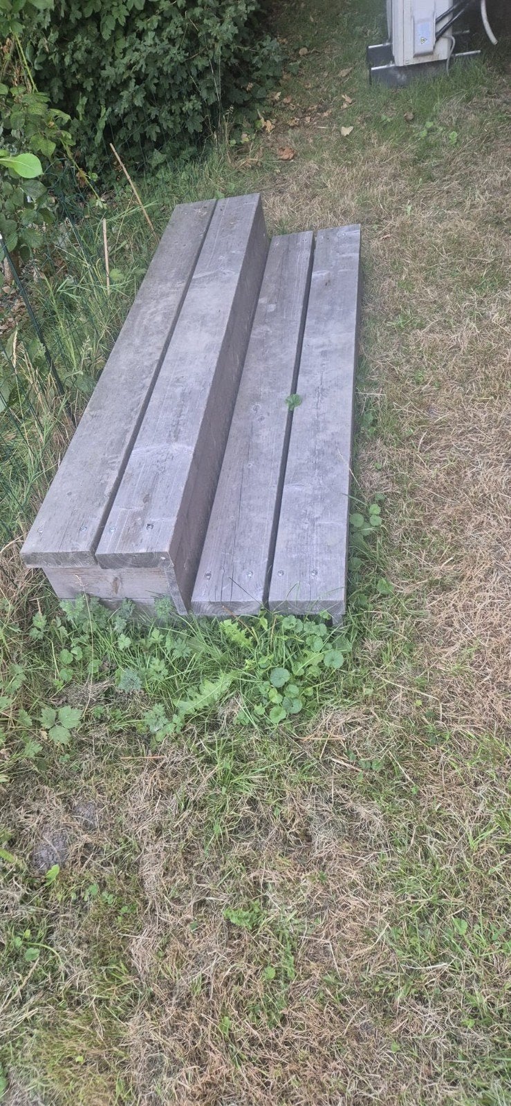 Stevige houten opstap voor caravan of sta-caravan, Ophalen, Gebruikt