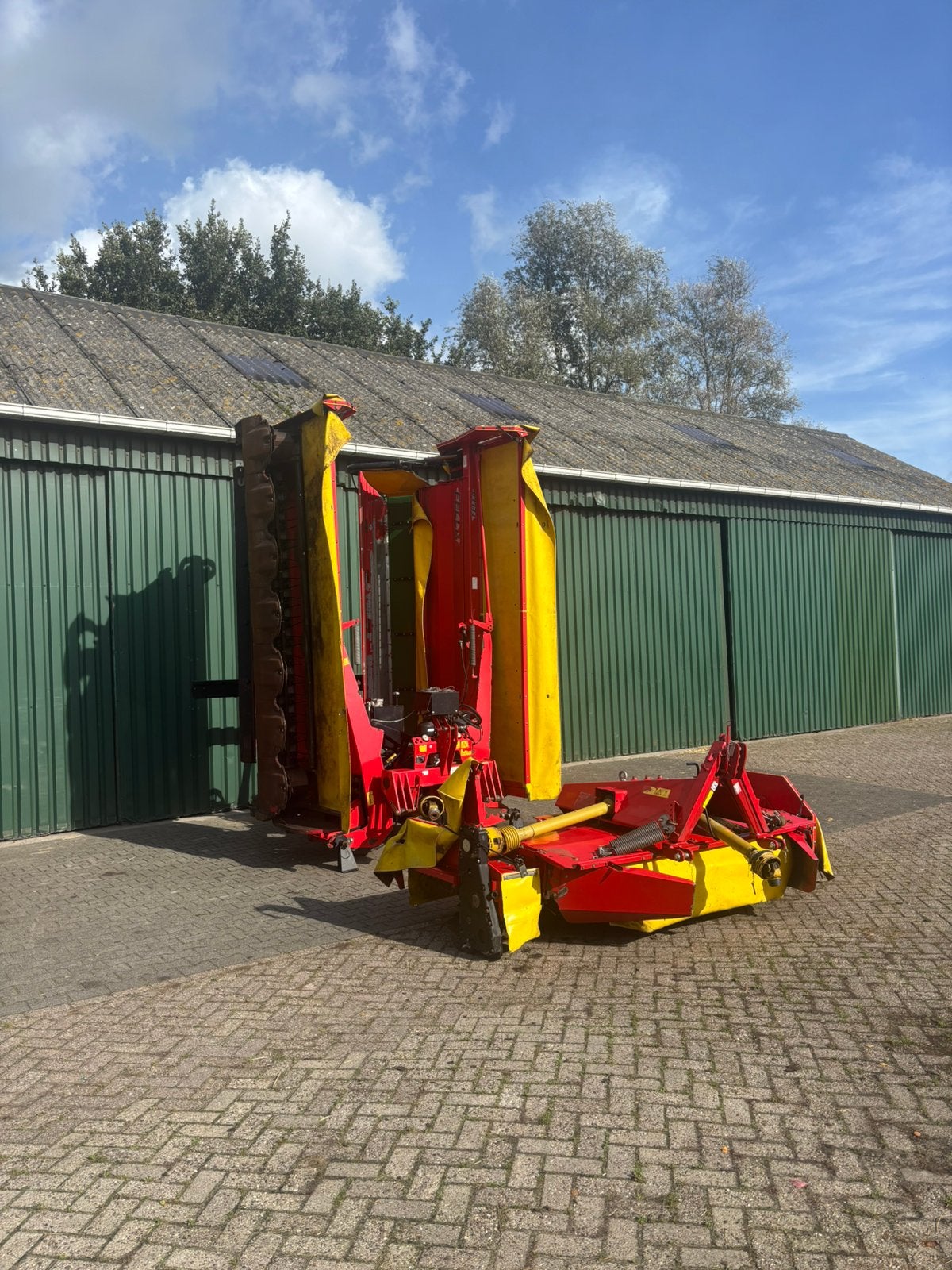 Fella SM 991 TL-KCB + SM 310 FP-KC trippelmaaier, Ophalen, Weidebouw