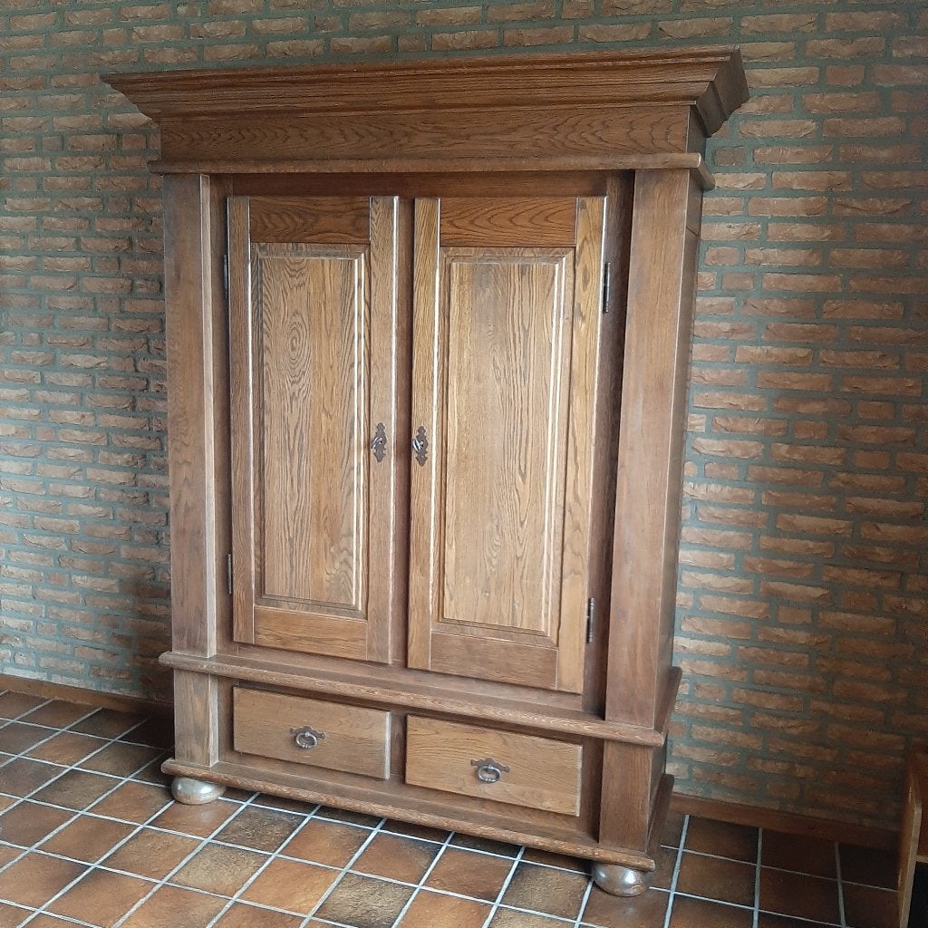 kast, Ophalen, Gebruikt, 150 tot 200 cm, Eikenhout